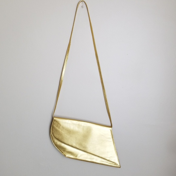 Charles Jourdan Handbags - Charles Jourdan Gold Metallic Crossbody Bag
